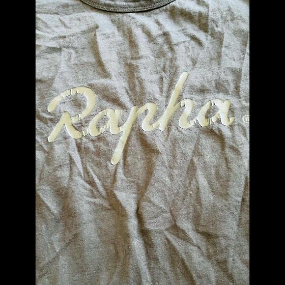 Rapha Logo T Shirt Sz Medium Cycling Athleisure Wear Black On Black Men’s - Picture 4 of 7